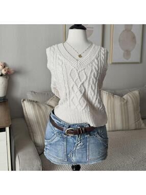 Aerie Cable Knit Sweater Vest